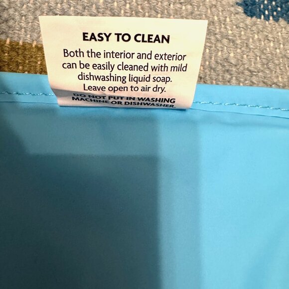 TRADER JOE's 2025 Mini Insulated Reusable Tote Bag, Turquoise - Picture 16 of 16